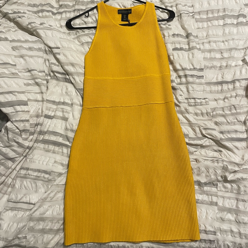 House of Harlow fitted, ribbed mini dress